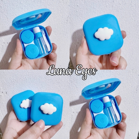 Khay vuông hoạt hình Luna Eyes kèm dụng cụ đeo lens