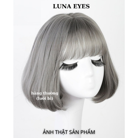 (752/528) TÓC GIẢ THẲNG VIC MÀU XÁM KHÓI