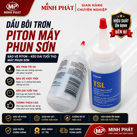 Dầu Bôi Trơn Piton Máy Phun Sơn Công Nghiệp R450 Minh Phát