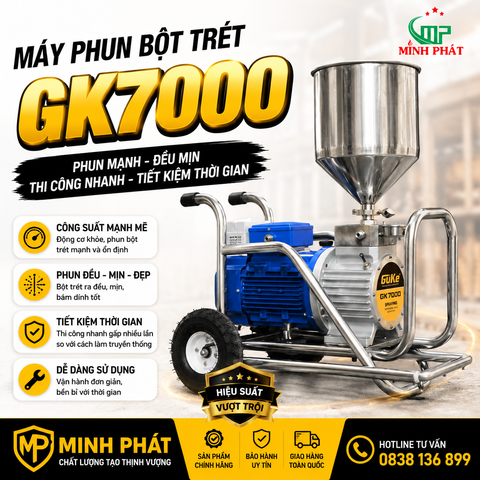 Máy Phun Bột Trét GK7000 Minh Phát