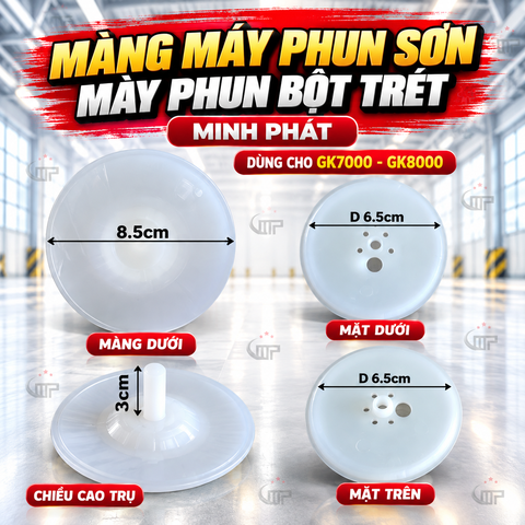Màng Máy Phun Sơn Đủ Loại, Màng Trên Dưới Máy Phun Sơn Công Nghiệp, Màng Máy Phun Bột Trét GK7000 GK8000