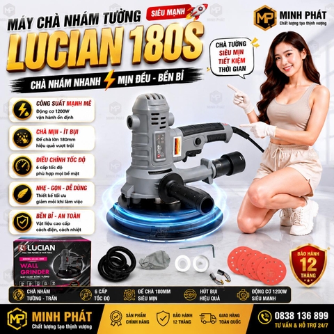 🚚 Máy Chà Nhám Tường Lucian 18cm Giá Tốt Tại Minh Phát