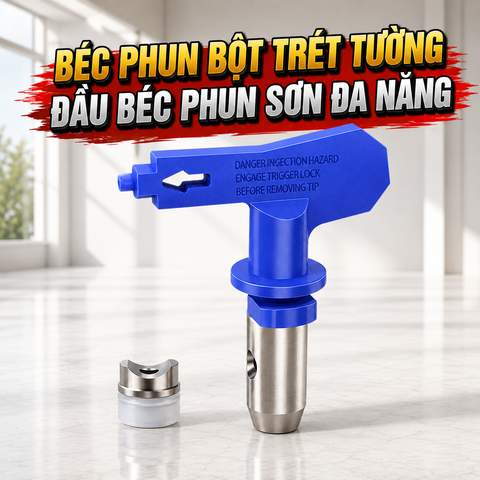 Béc Phun Bột Trét Tường Minh Phát, Đầu Béc Phun Sơn Đa Năng Hợp Kim Không Gỉ