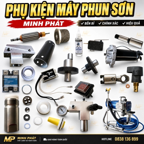 🛠️ Bộ Phụ Kiện Máy Phun Sơn Titan 440/450/3.21 Minh Phát – Đầy Đủ Linh Kiện Thay Thế