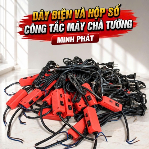 Trọn Bộ Dây Điện Công Tắc Hộp Số Máy Chà Nhám Tường Sơn Nươc Minh Phát