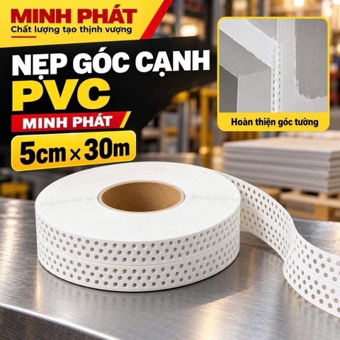 Nẹp Góc Cạnh PVC Minh Phát 5cm x 30m