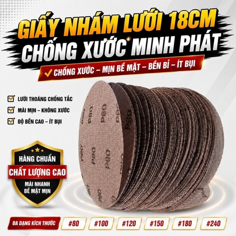 Nhám Lưới Chà Tường 18cm Minh Phát