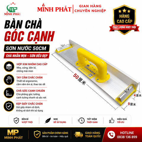 Bàn Chà Góc Cạnh Sơn Nước 50cm Hợp Kim Nhôm Minh Phát Hàng Cao Cấp