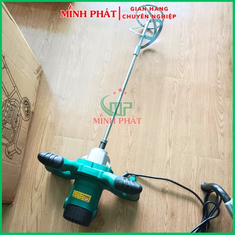 Máy Khuấy Bột Trét - Khuấy Sơn Minh Phát 2400w, Máy Khuấy Đa Năng Cánh Xoắn Đầu Trâu
