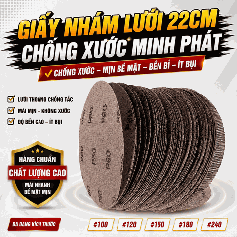 Nhám Lưới Chà Tường 22cm Minh Phát