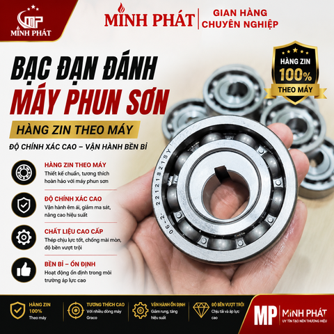 Bạc Đạn Đánh Máy Phun Sơn Công Nghiệp Minh Phát Hàng Zin Theo Máy