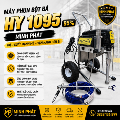 Máy Phun Bột Bả HY 1095 95% Minh Phát, Máy Phun Bột Cũ