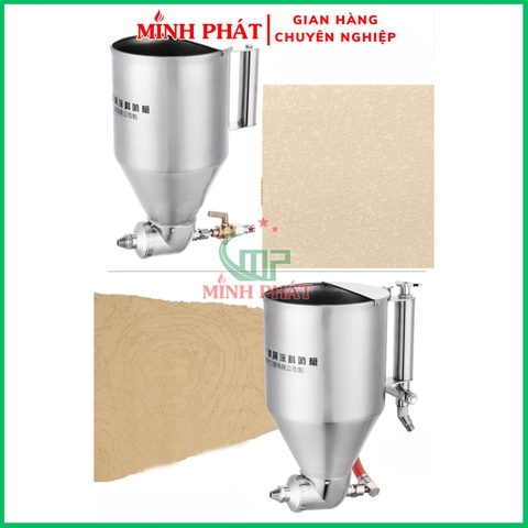 Phễu Phun Gai Sần, Phun Giả Đá Inox 201 Dung Tích 2 Lít Minh Phát