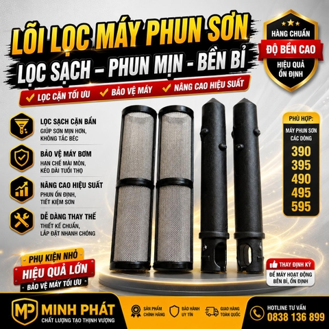 🔧 Lõi Lọc Máy Phun Sơn Chính Hãng – Lọc Sạch, Phun Mịn, Bền Bỉ