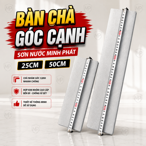 Bàn Chà Góc Cạnh Sơn Nước Minh Phát, Bàn Chà Nhám Góc Cạnh Thông Minh 25cm 50cm