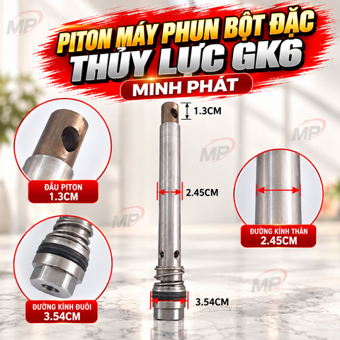 Piton Máy Phun Bột Đặc Thủy Lực Gk6