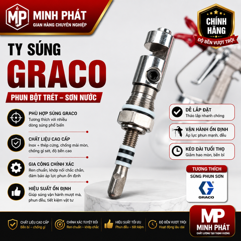Ty Súng Phun Bột Trét Graco Minh Phát - Ty Súng Sơn Graco