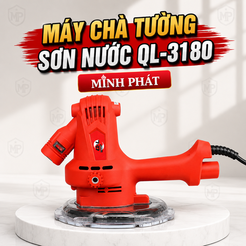 Máy Chà Tường Sơn Nước QL-3180 Chính Hãng 18cm Đèn Led
