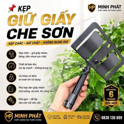 Kẹp Giấy Che Phun Sơn Minh Phát