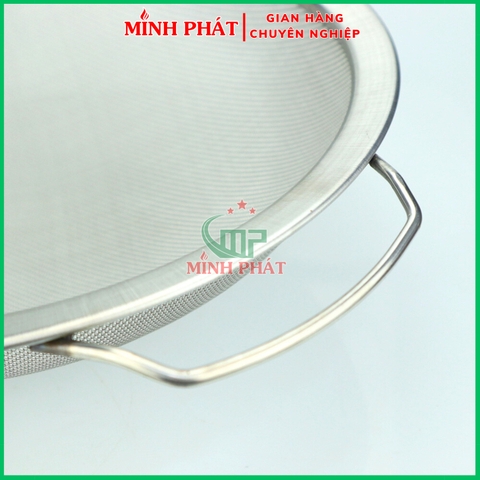 Rỗ Lược Bột - Lược Sơn Inox 201 2 Lớp Lưới Minh Phát Kích Thước 30cm