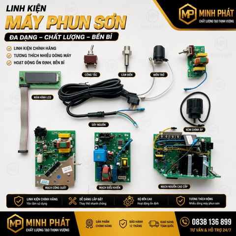 🔥 Bo Mạch Máy Phun Sơn Graco 390/395/490/495 Minh Phát