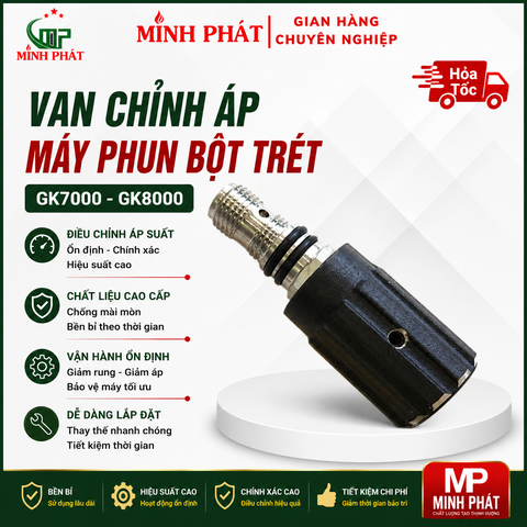 Van Điều Chỉnh Áp Máy Phun Bột Trét GK7000 GK8000 Minh Phát