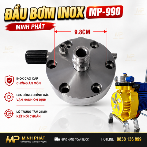 Đầu Bơm Máy Phun Sơn Công Nghiệp 990 980 Minh Phát