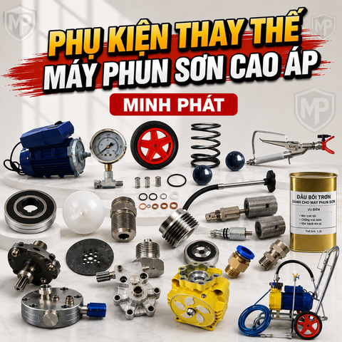 Phụ Kiện Thay Thế Máy Phun Sơn Cao Áp Màng Bơm 980 990 Minh Phát