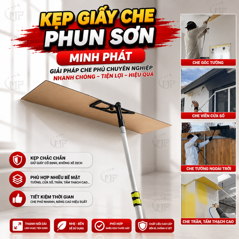 Kẹp Giấy Che Phun Sơn Minh Phát