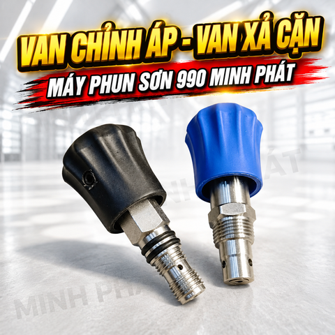 Van Chỉnh Áp - Van Xả Cặn Máy Phun Sơn Công Nghiệp 990, 980