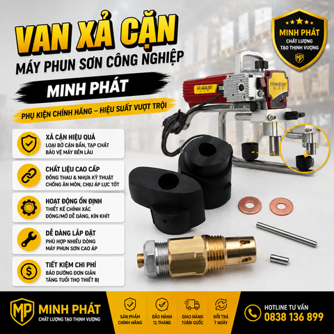 Van xả cặn máy phun sơn công nghiệp