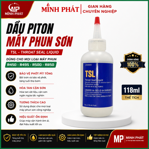 Dầu Piton Máy Phun Sơn Công Nghiệp R450 Minh Phát Aeropro