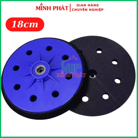 Đế Máy Chà Nhám Tường Xanh 18cm Cốt 8mm Minh Phát