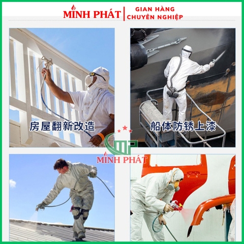 Béc Phun Bột Trét Tường Minh Phát, Đầu Béc Phun Sơn Đa Năng Hợp Kim Không Gỉ