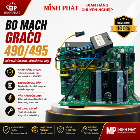 🔥 Bo Mạch Máy Phun Sơn Graco 490/495 Minh Phát