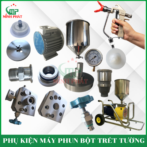 Bộ Phụ Kiện Máy Phun Bột Trét GK7000 GK8000 Minh Phát – Đầy Đủ Linh Kiện Thay Thế
