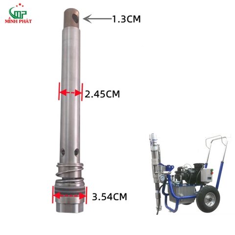 Piton Máy Phun Bột Trét Thủy Lực GK6 Minh Phát, Piton Xilanh Bơm Piton Máy Phun Bột Đặc
