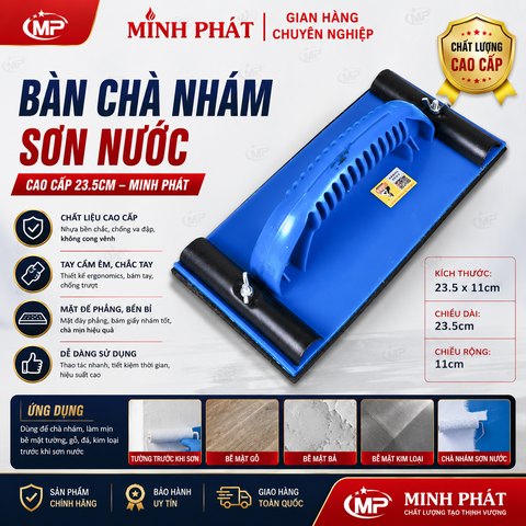 Bàn Chà Nhám Sơn Nước Cao Cấp 23.5cm Minh Phát