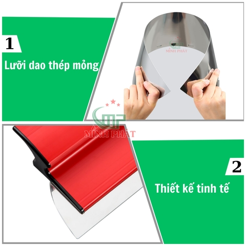 Dao Gạt Bột Trét Tường 40cm Minh Phát, Dao Cào Bột Trét Tay Cầm Nhựa Dễ Dàng Thi Công