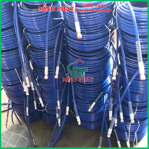 Dây Phun Sơn Công Nghiệp Áp Lực 1/4 Ren 13mm 15m 20m Minh Phát