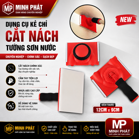 Dụng Cụ Kẻ Chỉ Cắt Nách Tường Sơn Nước Cầm Tay Minh Phát 12cm x 9cm