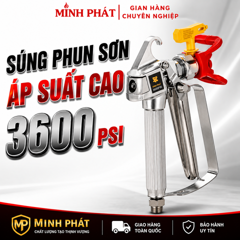 Súng Phun Sơn Áp Suất Cao 3600Psi Béc Phun 517 - Hiệu Suất Vượt Trội! 💥🎨