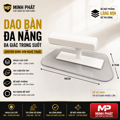 🔪 Dao Nhựa Minh Phát – Dụng Cụ Miết Keo, Dán Decal, Trét Bột Tiện Lợi