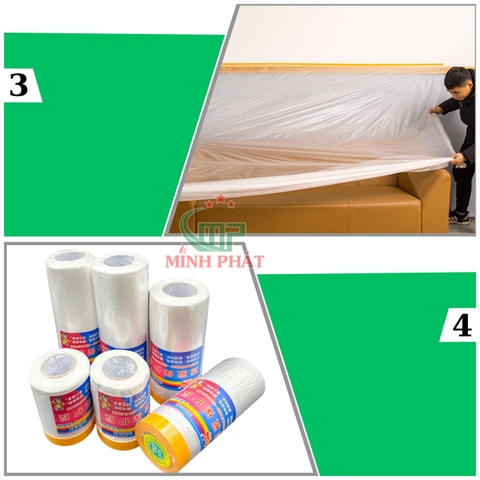 Màng Bọc Nilong Che Sơn Chắn Bụi Minh Phát