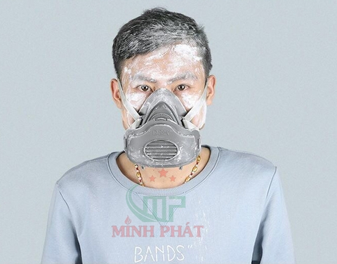 Mặt Nạ Chống Bụi KN95 Sơn Nước Minh Phát 3200, Mặt Nạ Phun Thuốc Trừ Sâu,Phun Sơn,Chống Khói Bụi