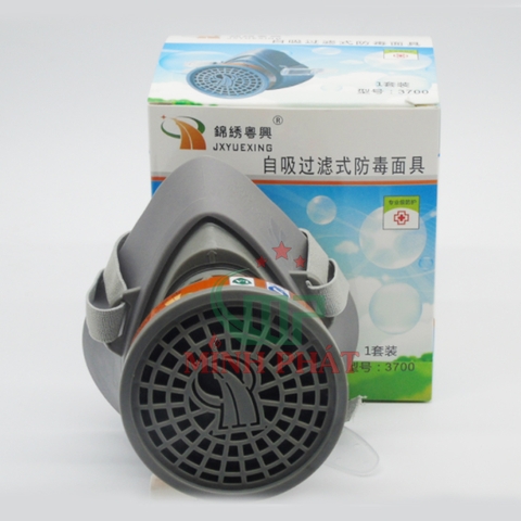 Mặt Nạ Phòng Độc Than Hoạt Tính Dây Đeo Cao Su 3700, Phun Thuốc Trừ Sâu , Chống Khói Độc 3700