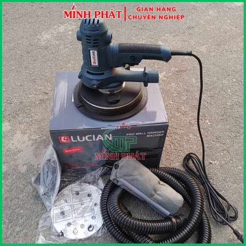Máy Chà Tường Sơn Nước Lucian 18cm Đèn Led Viền