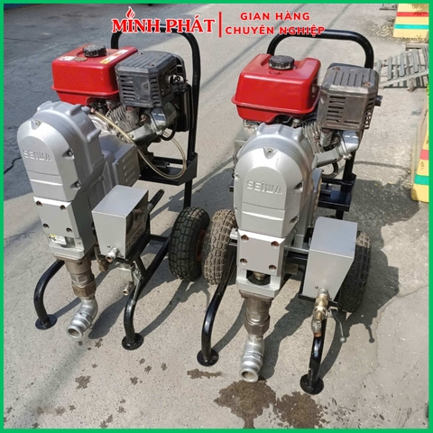 Máy Phun Bột Trét Nhật Bản Seiwa Máy Nổ