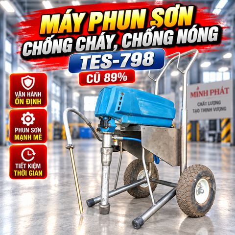 Máy Phun Sơn Chống Cháy, Chống Nóng Tes-798 Cũ 89%