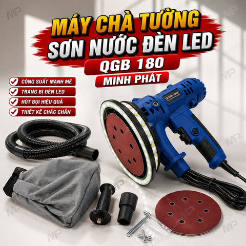 Máy Chà Tường Sơn Nước Đèn Led QGB 180 Minh Phát